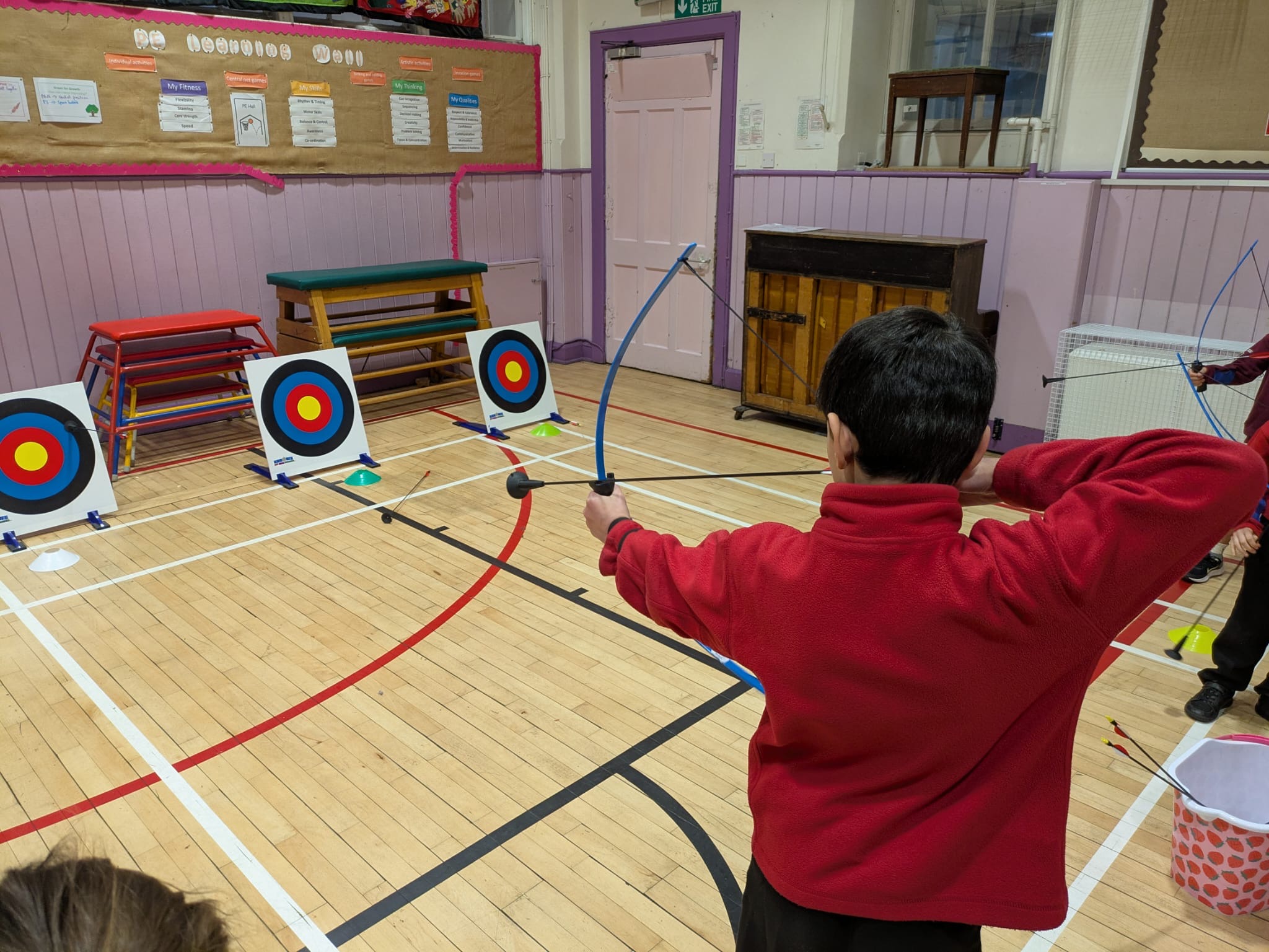 Children doing soft archery